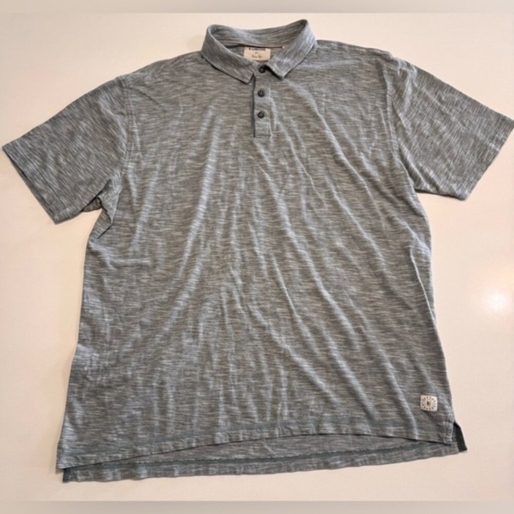 LINKSOUL Men’s 3 Button Polo Golf Short Sleeve Shirt Green Striped Size XL